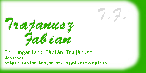 trajanusz fabian business card