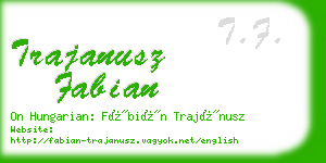 trajanusz fabian business card